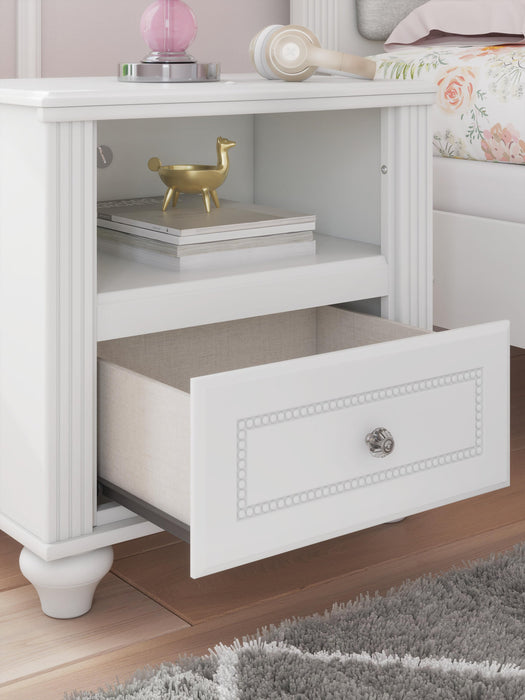 Maylilly Full Upholstered Panel Storage Bed, Dresser, Mirror and Nightstand