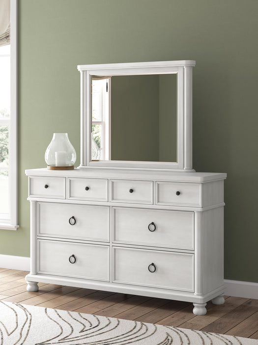 Chadworth King Poster Bed, Dresser, Mirror and Nightstand