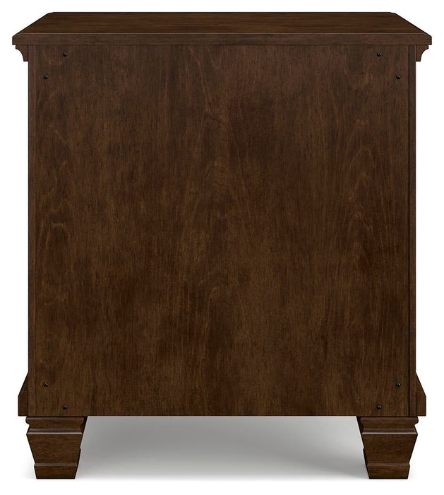 Danabrin California King Panel Storage Bed, Dresser, Mirror and Nightstand