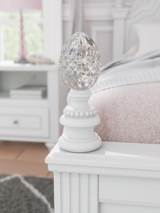 Maylilly Full Upholstered Panel Bed, Dresser and Mirror