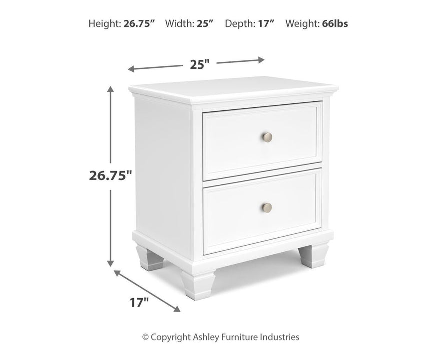Fortman California King Panel Storage Bed, Dresser, Mirror and Nightstand