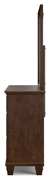 Danabrin Twin Panel Storage Bed, Dresser and Mirror