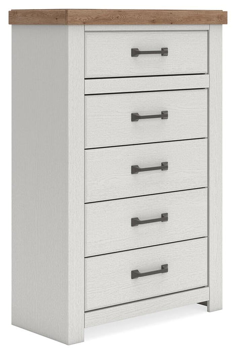 Savonport King Panel Bed, Dresser, Mirror, Chest and Nightstand