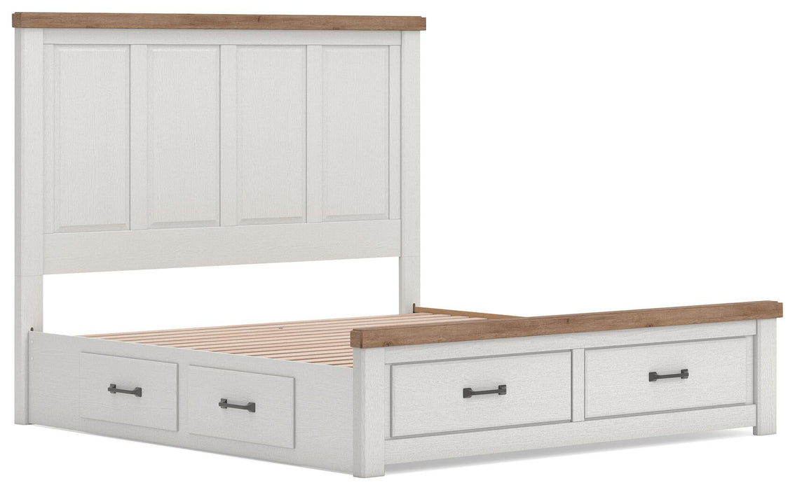 Savonport King Panel Storage Bed, Dresser and Mirror