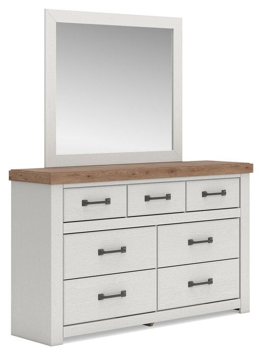 Savonport King Panel Storage Bed, Dresser and Mirror