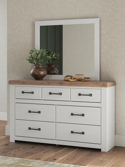 Savonport King Panel Storage Bed, Dresser and Mirror