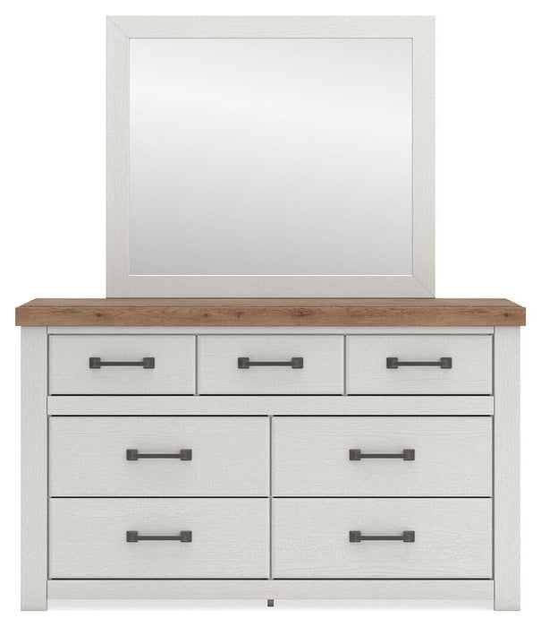 Savonport King Panel Bed. Dresser, Mirror and Nightstand