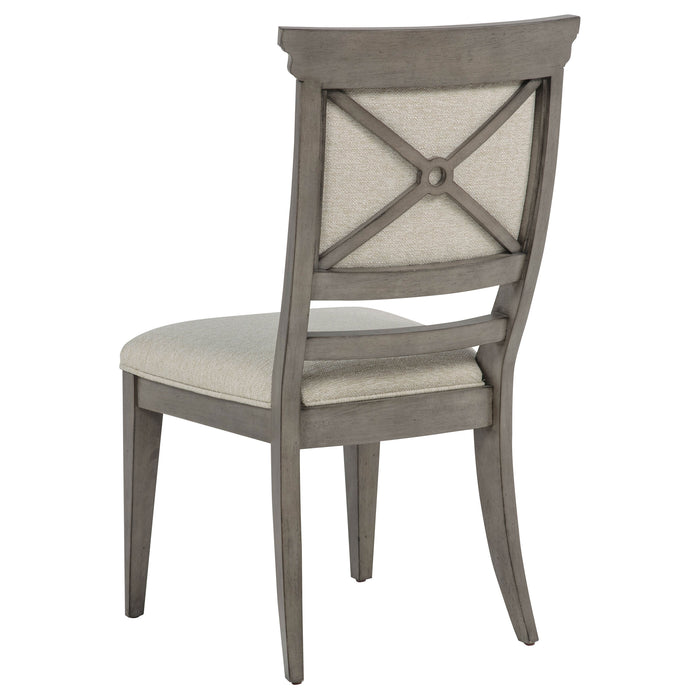 Cresswell 7-piece 104-inch Extension Dining Set Weathered Taupe