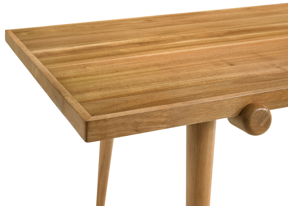 Fabra 7-piece 79-inch Rectangular Dining Set Honey Wheat