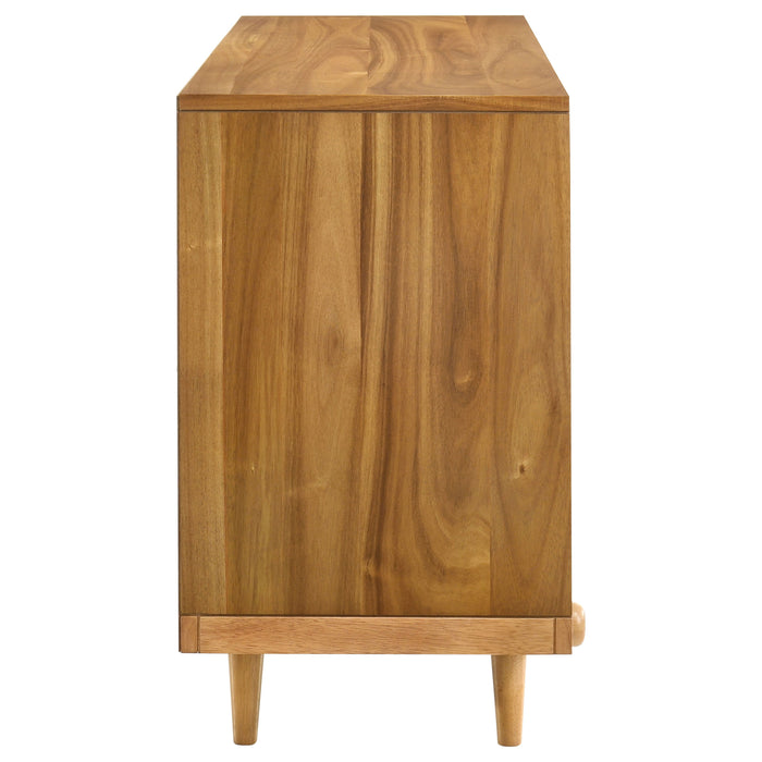 Fabra 4-door Dining Sideboard Storage Console Honey