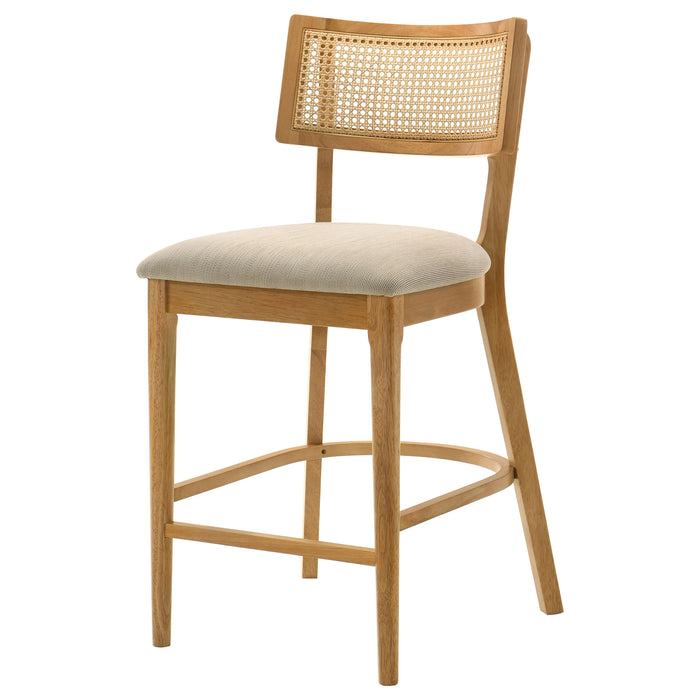 Fabra Cane Back Counter Height Chair Honey Wheat (Set of 2)