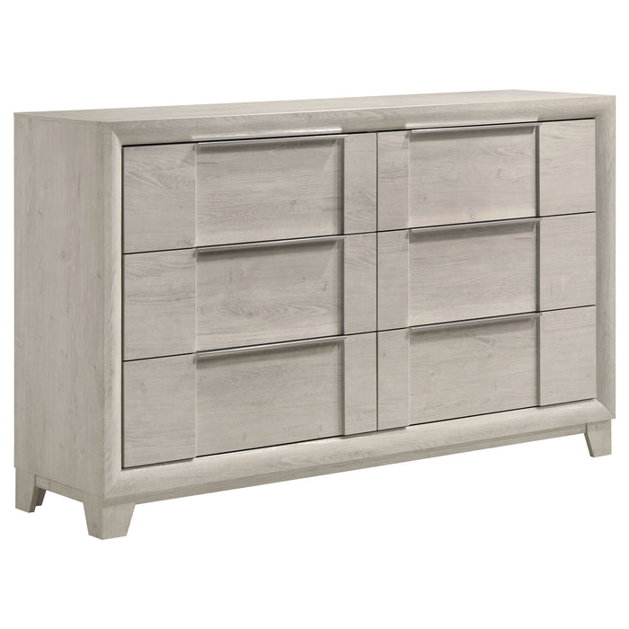 Farre 4-piece Eastern King Bedroom Set Washed Grey