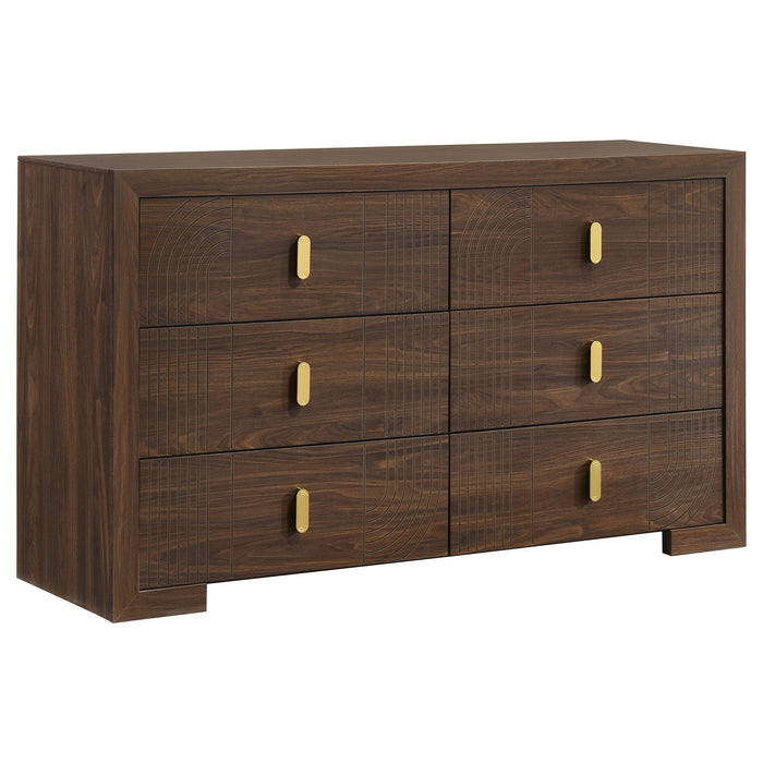 Etienne 4-piece Full Bedroom Set Walnut