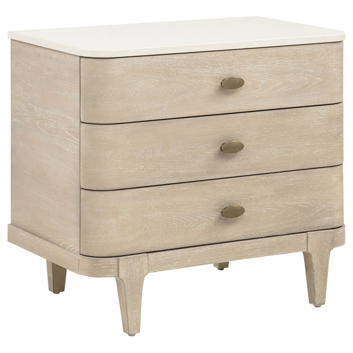 Lucaire 5-piece Eastern King Bedroom Set Sandstone