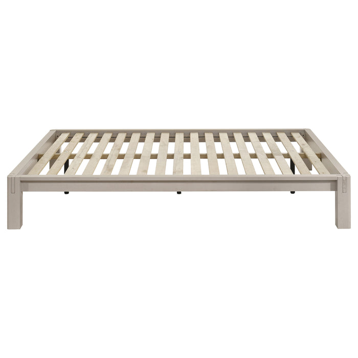 Gislen Full Easy Assembly Wood Platform Bed White