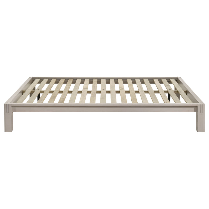 Gislen Queen Easy Assembly Wood Platform Bed White
