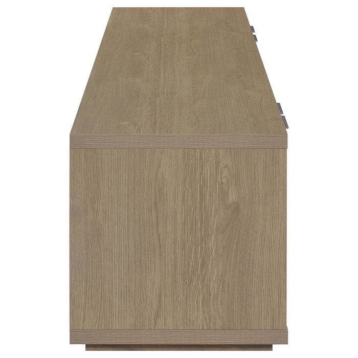 Ingram 4-Door TV Stand for TVs up to 85 Inches Latte