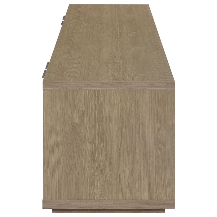 Ingram 4-Door TV Stand for TVs up to 85 Inches Latte