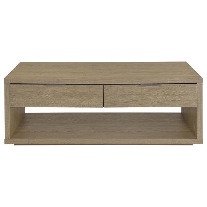 Ingram 3-Piece Coffee and End Table Set with Storage Latte