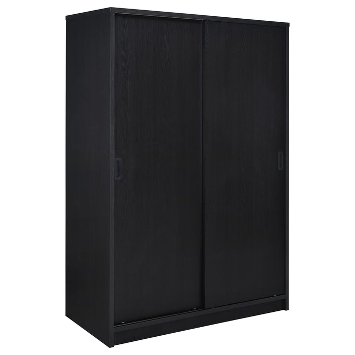Noble 2-door Bedroom Wardrobe Storage Cabinet Armoire Black