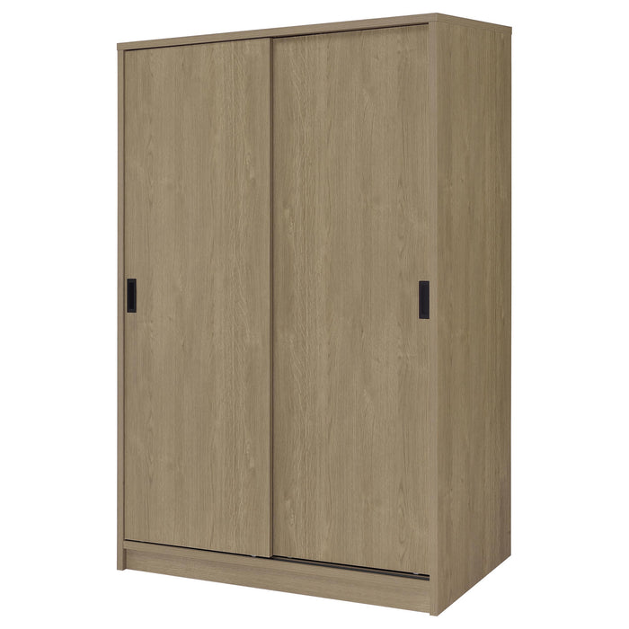 Noble 2-door Bedroom Wardrobe Storage Cabinet Armoire Latte