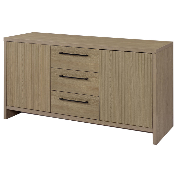 Amery 3-drawer Accent Storage Cabinet Console Latte