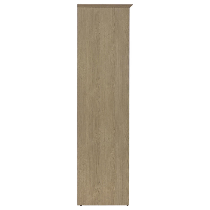 Arvida 2-door Bedroom Wardrobe Storage Cabinet Armoire Latte