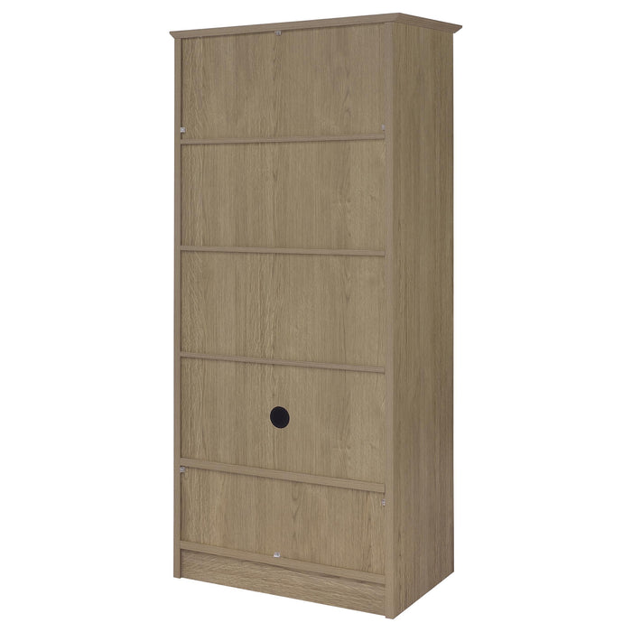 Arvida 2-door Bedroom Wardrobe Storage Cabinet Armoire Latte