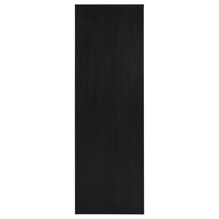 Cerda 3-door Bedroom Wardrobe Storage Cabinet Armoire Black