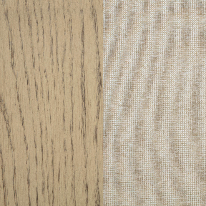 Naser Upholstered Counter Stool Beige and Light Oak (Set of 2)