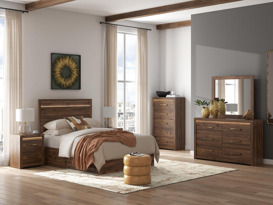 Ashley Express - Janfyn Full Panel  Bed with 2 Sided Storage
