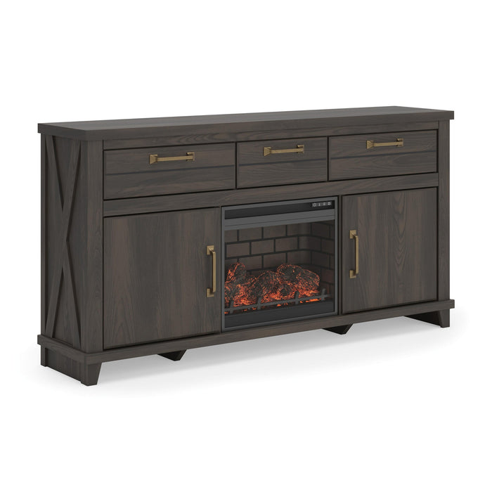 Brazen Valley 71" TV Stand with Electric Fireplace